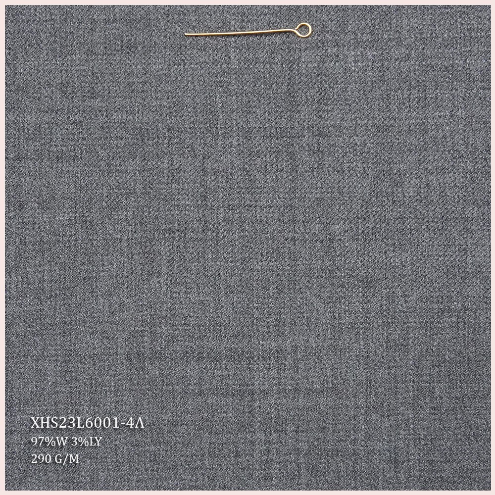 Direct Selling STOCK Worsted Merino Wool Fabric Luxury Italian 97% Wool Suiting Fabric for Men Suits