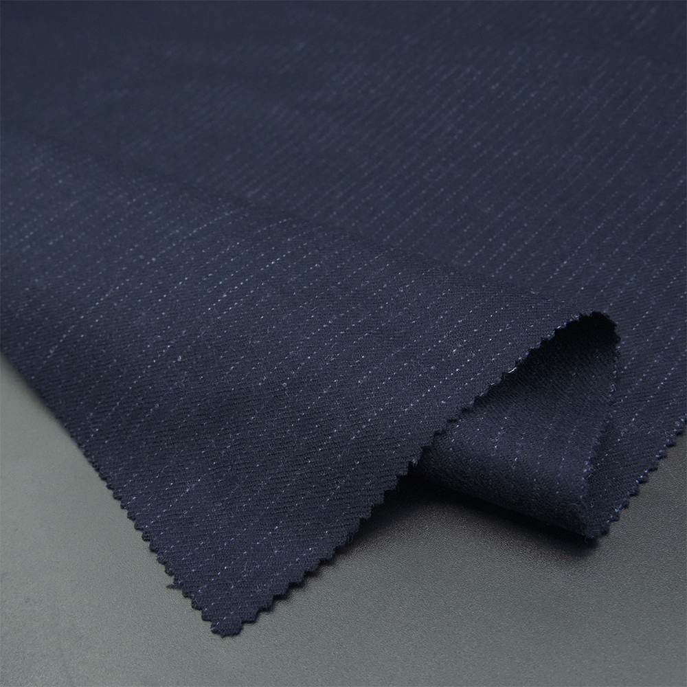 Elegance STOCK Worsted Merino Wool Fabric Luxury Italian Suiting Fabric 97% Wool Blend Fabric Men Woven STRIPE Suits