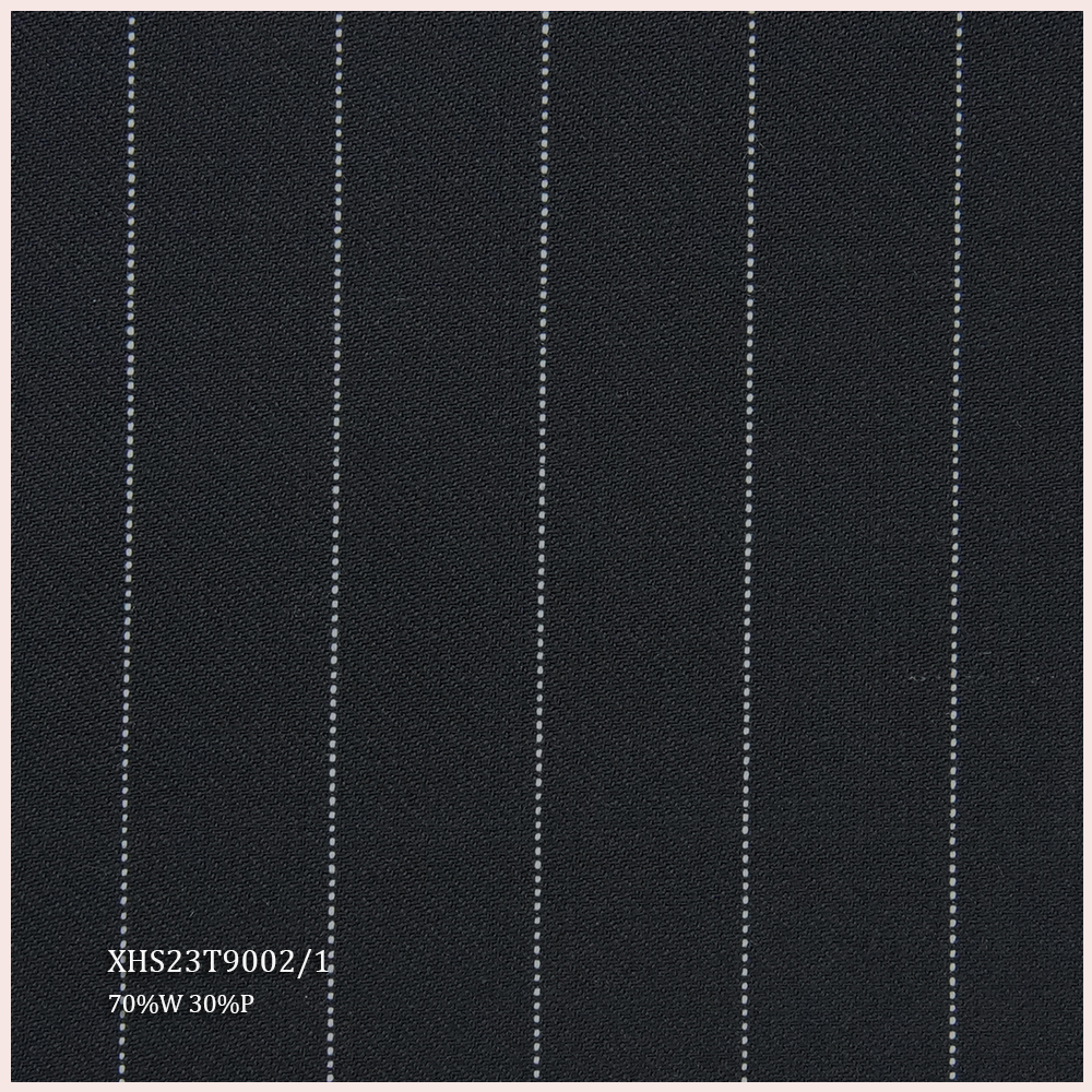 Direct Sale Organic Worsted Merino Wool Fabric Luxury Italian Suiting Fabric Wool Fabric for Men's Suits Stripe