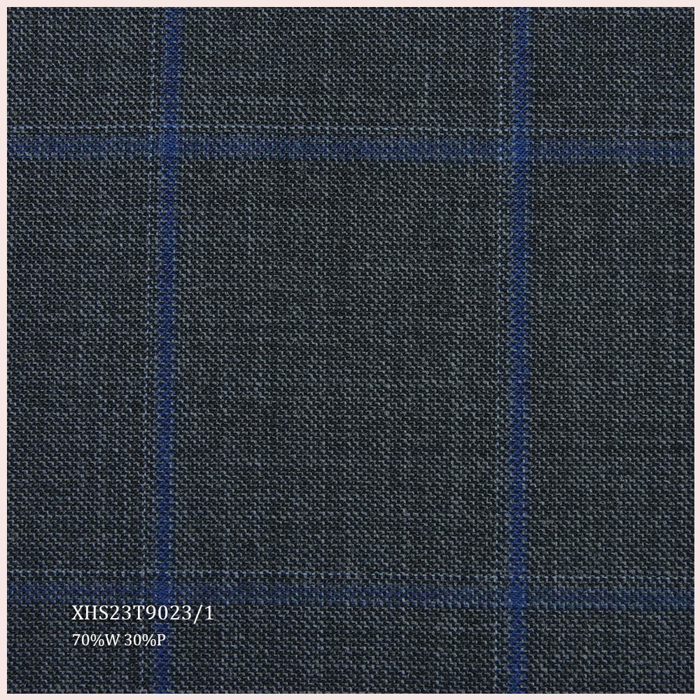 Exquisite STOCK Worsted Merino Wool Fabric Blend Wool/Polyester Fabric for Men's Suits Garments