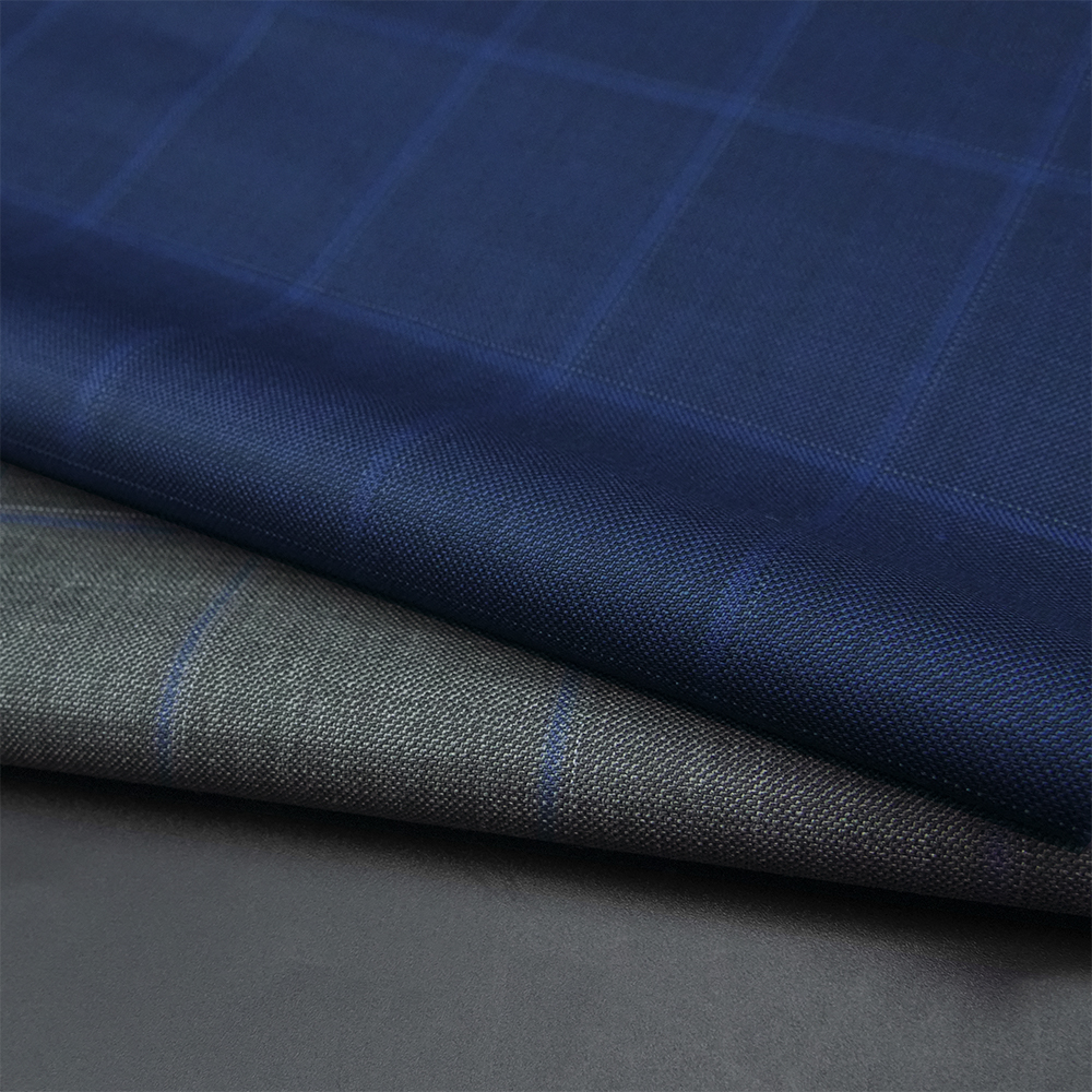 Exquisite STOCK Worsted Merino Wool Fabric Blend Wool/Polyester Fabric for Men's Suits Garments