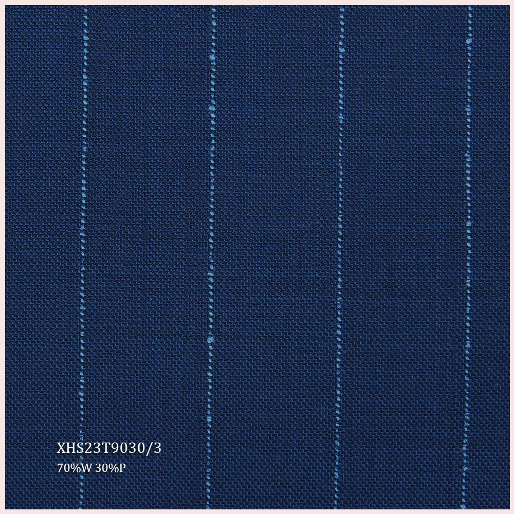 Factory Price STOCK Merino Blend Worsted Wool/Polyester Fabric Luxury Italian Wool Suiting Fabric Stripe Style