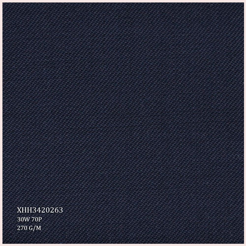 New Arrivals Wool Suit Fabric 30%W 70%P Worsted Merino Wool/Polyester Fabric for Men's Suits TWILL