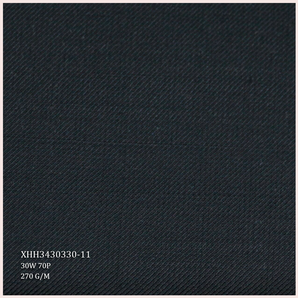 Hot Selling Wool Suit Fabric 30%W 70%P Blend Merino Wool/Polyester Fabric Twill Style for Men's Suits Garments