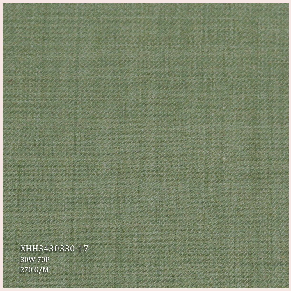 Hot Selling Wool Suit Fabric 30%W 70%P Blend Merino Wool/Polyester Fabric Twill Style for Men's Suits Garments