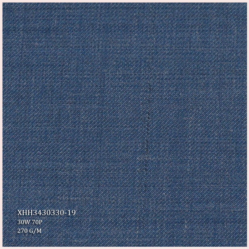 Hot Selling Wool Suit Fabric 30%W 70%P Blend Merino Wool/Polyester Fabric Twill Style for Men's Suits Garments