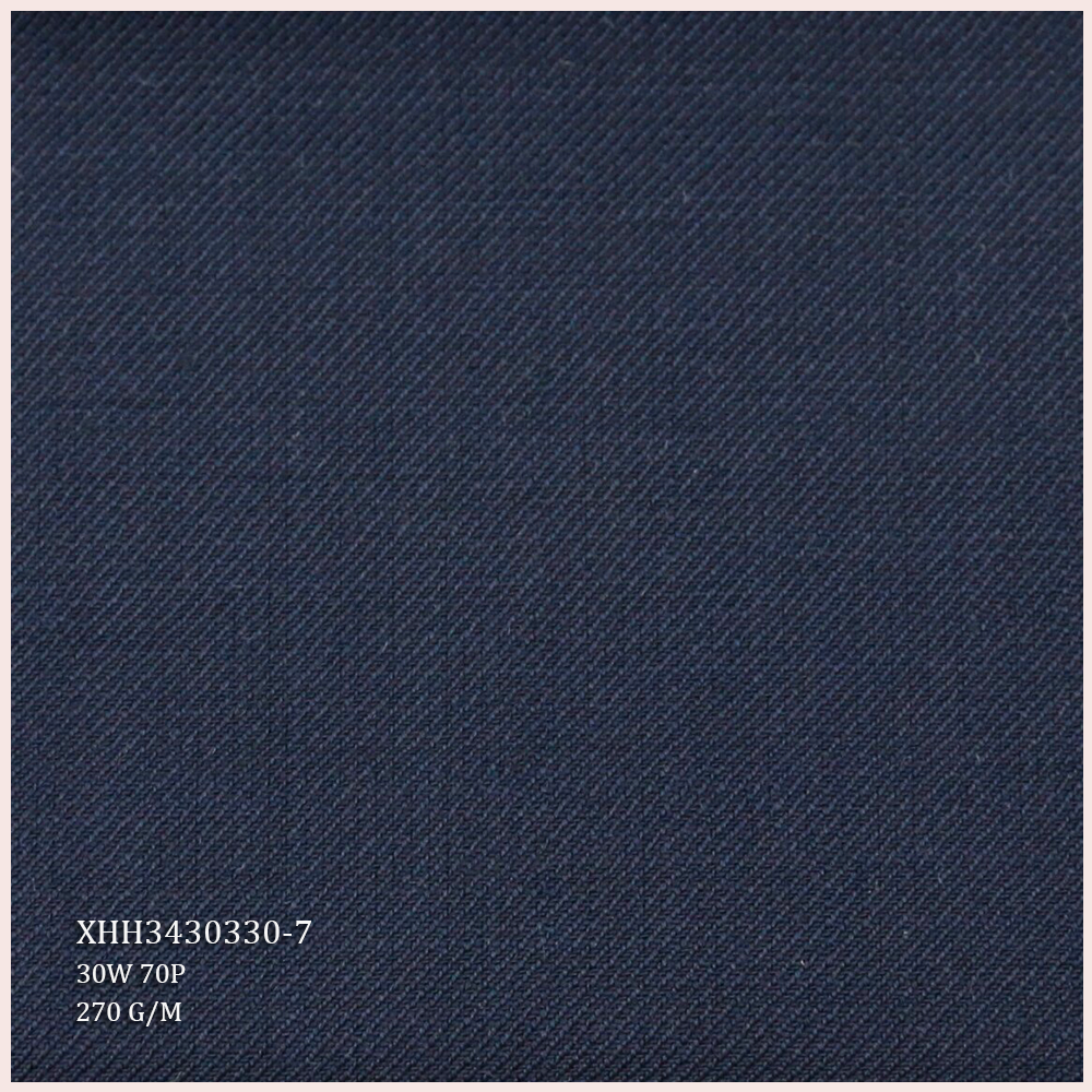 Hot Selling Wool Suit Fabric 30%W 70%P Blend Merino Wool/Polyester Fabric Twill Style for Men's Suits Garments