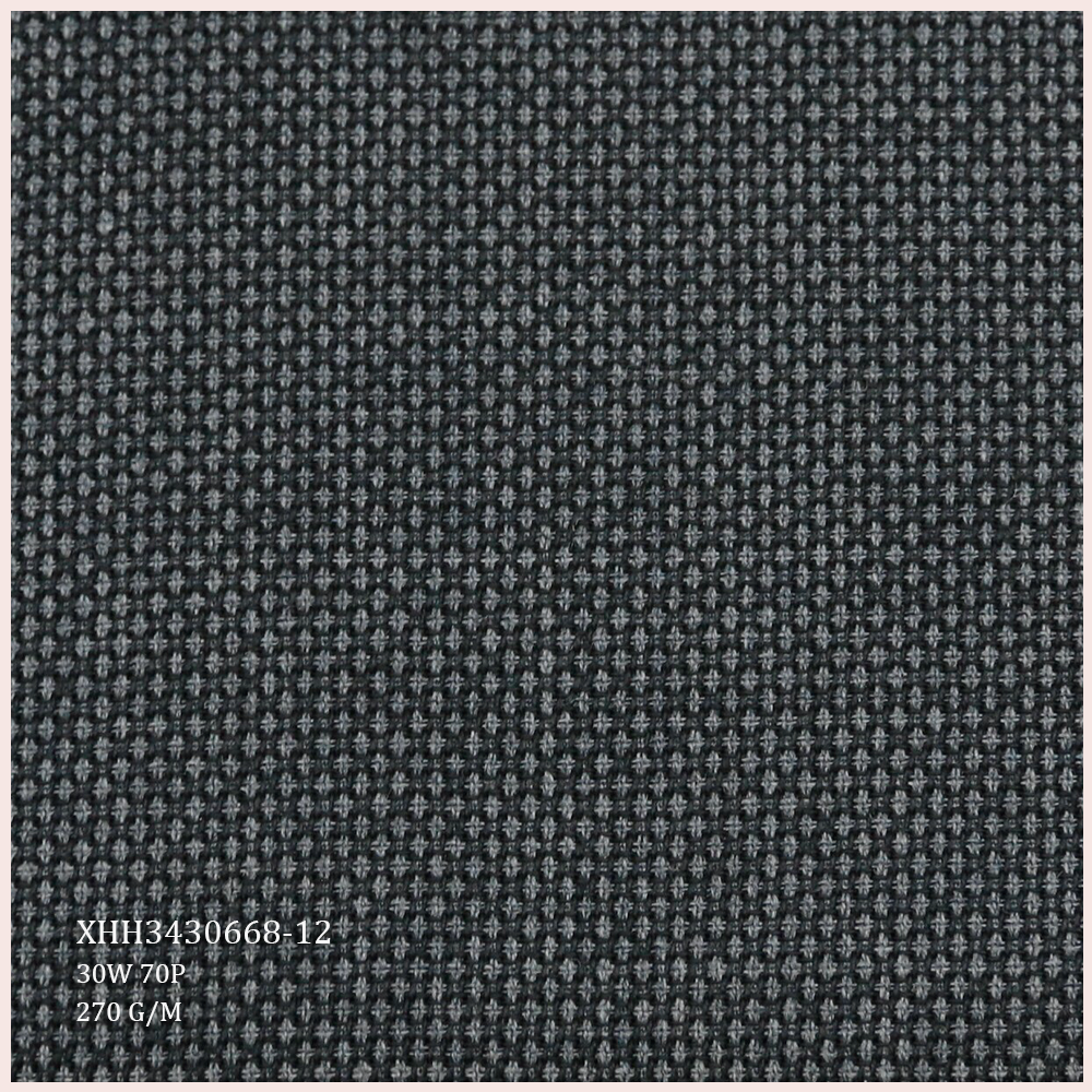 Factory Direct Selling Wool Suiting Fabric 30W 70P Worsted Merino Wool/Polyester Fabric for Men's Suits Varied Style