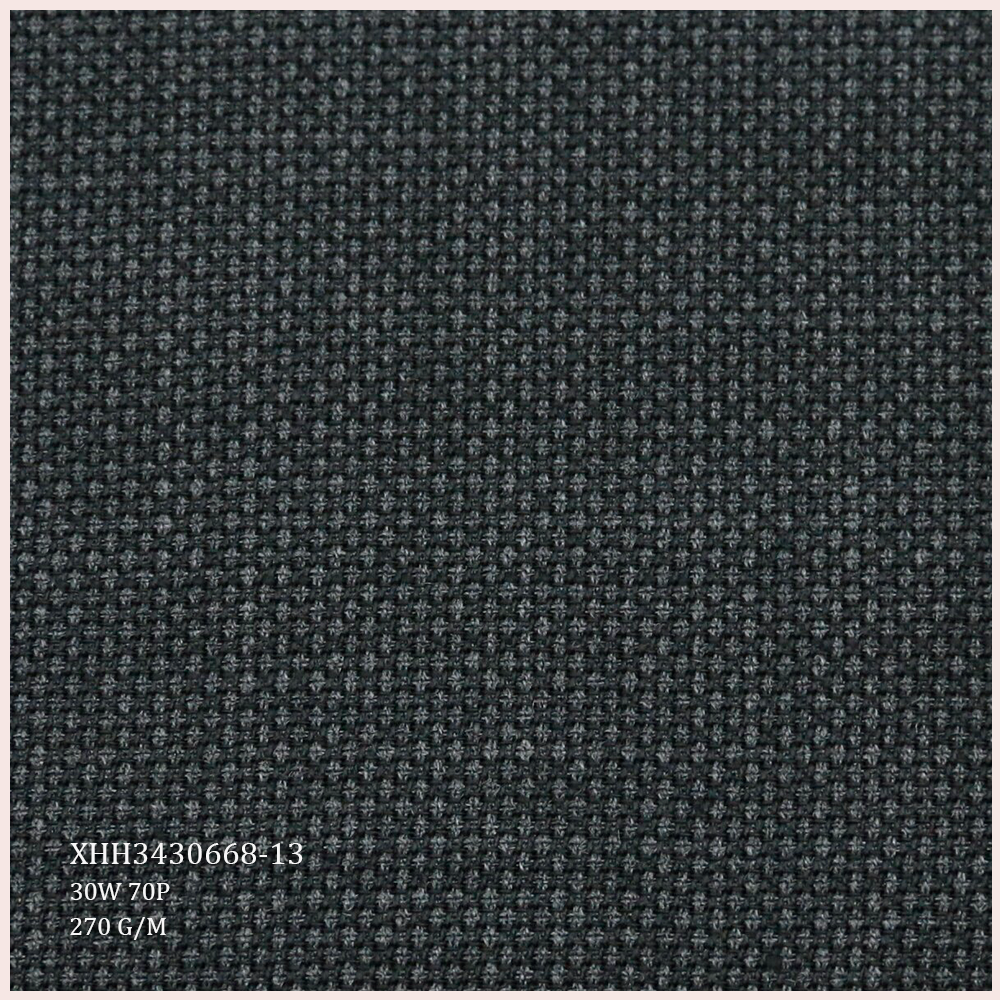 Factory Direct Selling Wool Suiting Fabric 30W 70P Worsted Merino Wool/Polyester Fabric for Men's Suits Varied Style