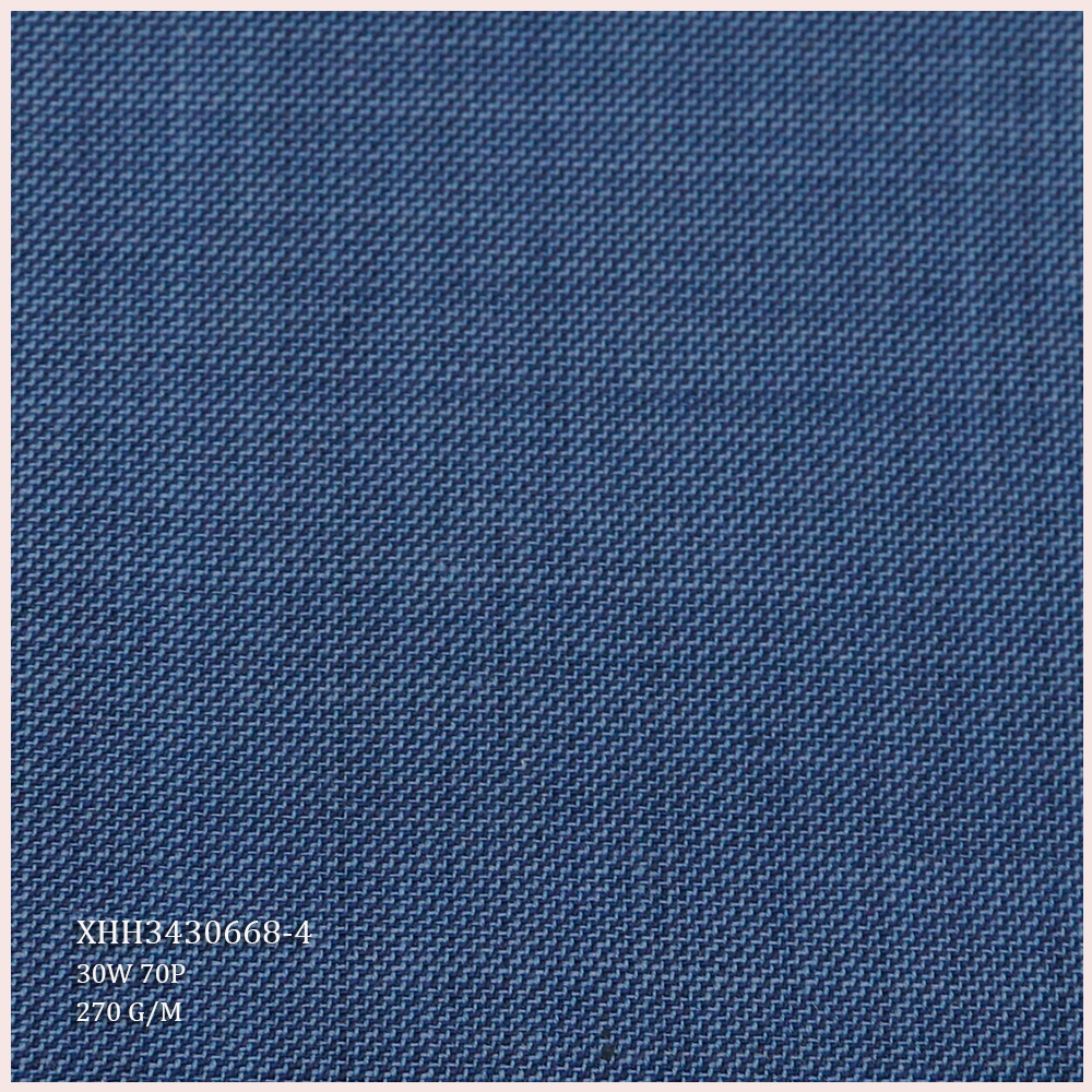 Factory Direct Selling Wool Suiting Fabric 30W 70P Worsted Merino Wool/Polyester Fabric for Men's Suits Varied Style