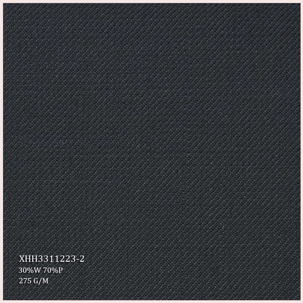 Premium Quality 30%W 70%P Worsted Merino Wool Italian Suiting Fabric Wool/Polyester Fabric for Men Suits TWILL