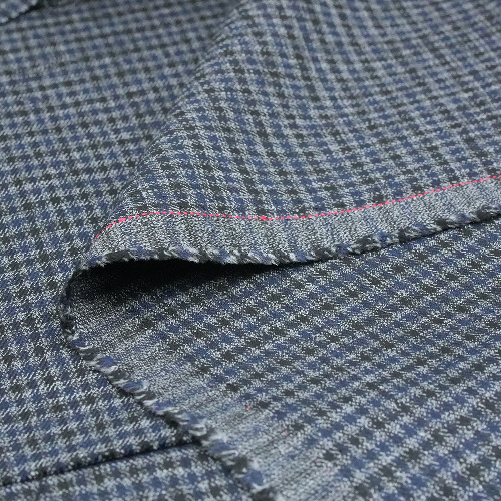 New Design RTS Little Checks TRW Fabric Wool/Polyester Blend Fabric for Man Women's Suit Garment